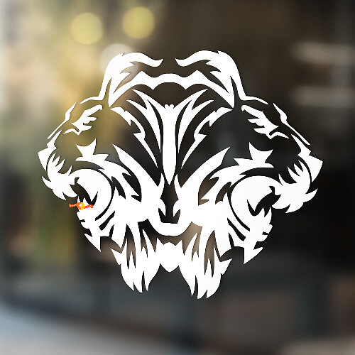 Lion Vinyl Art Wall  Window Bathroom Sticker Decal removable #4