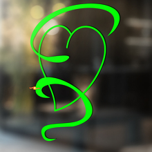 Snake Vinyl Art Wall  Window Bathroom Sticker Decal removable #9_2