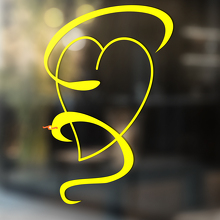 Snake Vinyl Art Wall  Window Bathroom Sticker Decal removable #9_3