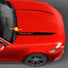 Hood Cowl Spear Stripes for Ford Mustang 2010-2024
 2