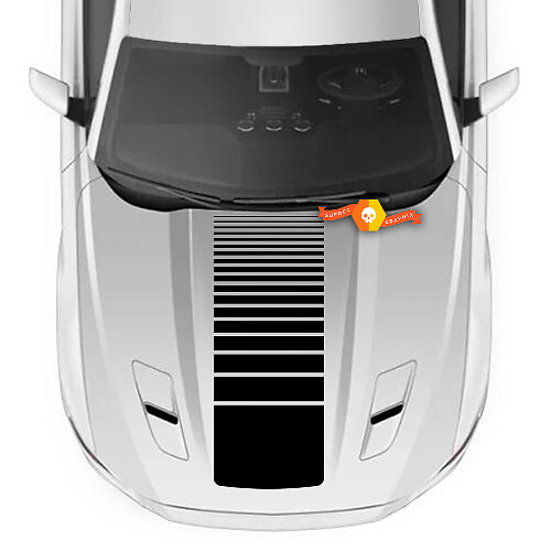 Ford Mustang Hood Strobe Accent Decal Sticker
