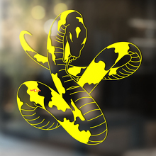 Snake Vinyl Art Wall  Window Bathroom Sticker Decal removable#12_3