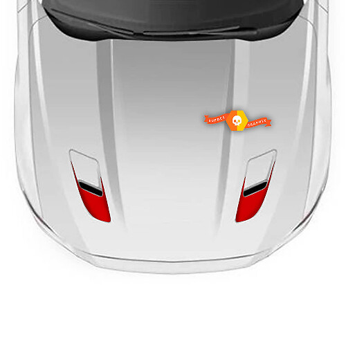 Hood Scoop Accents for Ford Mustang 2005-2024 decals stickers
