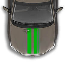 Dual Racing Hood Stripes Universal Size Decals Stickers
 3