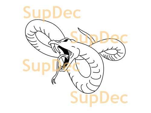 Snake Vinyl Art Wall  Window Bathroom Sticker Decal removable#14
