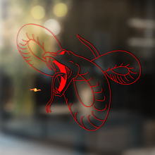 Angry Snake Vinyl Decal for Cars, Windows & Walls_4