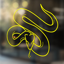 Snake Vinyl Art Wall  Window Bathroom Sticker Decal removable#15_3