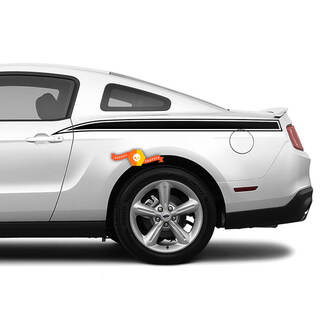 Ford Mustang Rear Quarter Side Stripes Decals Stickers
