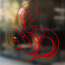 Snake Vinyl Art Wall  Window Bathroom Sticker Decal removable#16_4