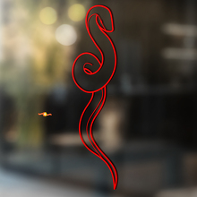 Snake in Minimal Outline Style Universal Vinyl Decal Sticker_4