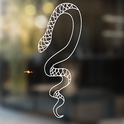 Snake Vinyl Wall Art Decal for Home & Bathroom_1