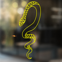 Snake Vinyl Wall Art Decal for Home & Bathroom_3
