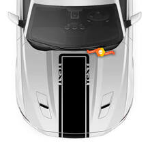 Custom Text Hood Accent Sticker Decal Stripe for Ford Mustang 2005 - 2024
 2