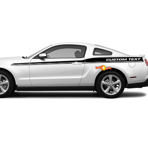 Custom Dual Stripes Side Vinyl Decal Sticker for Musclecar Musclecarmodel 2005-2024