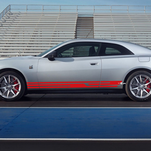Side rocker panel decal stripes for Dodge Charger Electric 2
 3