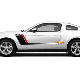 Custom Side Accent Racing Duo Color Stripes for Ford Mustang Vinyl Decals Stickers

