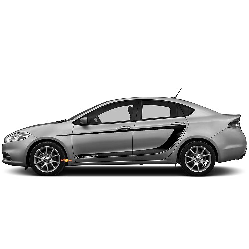 Side Accent C-stripes Vinyl Decal Sticker 3 for Dodge Dart