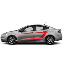 Side Accent C-stripes Vinyl Decal Sticker 3 for Dodge Dart_2