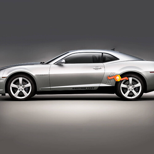 Lower Rocker Panel Wrap Sticker Decal for Chevrolet Camaro 2010-2015
