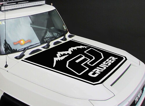 TOYOTA FJ CRUISER 1x Hood stripe graphics vinyl hood decal sticker high quality
