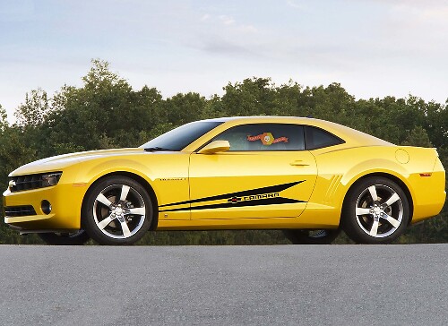 Dual Accent Stripes Side Door Vinyl Decal Sticker for Chevrolet Camaro