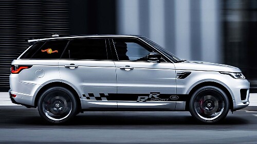 RR Checkered Stripes Side Vinyl Decal Sticker for Land Rover Range Rover Sport