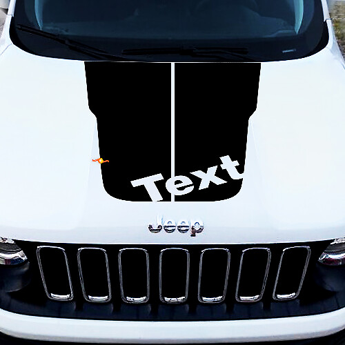 Vinyl Bonnet Decal Sticker Graphic for Jeep Cherokee Trailhawk