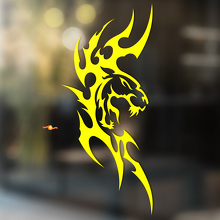 Tiger wild cat Vinyl Wall  Window Bathroom Sticker Decal #6_3