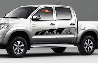 TOYOTA HILUX 2x body decal side vinyl Compass graphics racing sticker logo high quality
