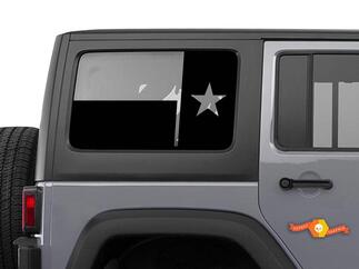 State of Texas Flag Windshield decal - fits JKU Jeep wrangler 4 door Wrangler Window Stickers
