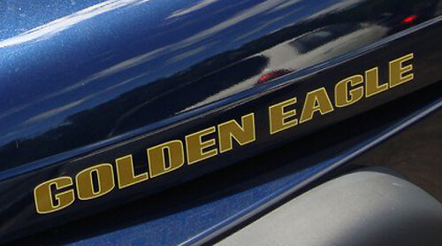 Golden Eagle Hood Lettering Vinyl Decals Kit for Jeep Wrangler
