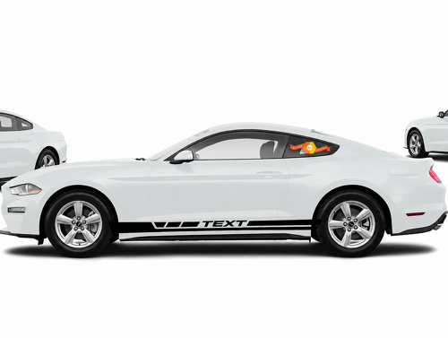 Custom Text Rocker Panel Stickers Decals for Musclecar Musclecarmodel 2015-2020 7724