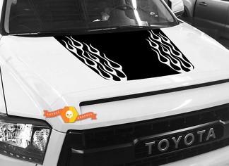 Hood Fire graphics decal for TOYOTA TUNDRA 2014 2015 2016 2017 2018 #7
