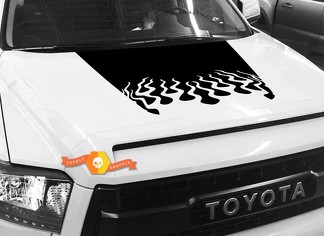 Hood Fire graphics decal for TOYOTA TUNDRA 2014 2015 2016 2017 2018 #8
