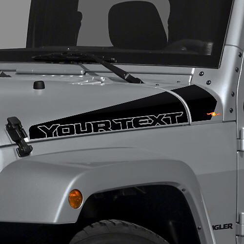 Adhesivo de vinilo personalizado para capó para Jeep Wrangler JL CJ TJ YK JK XJ