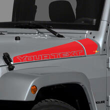 Custom Stripes Hood Side Vinyl Decal for Jeep Wrangler_3