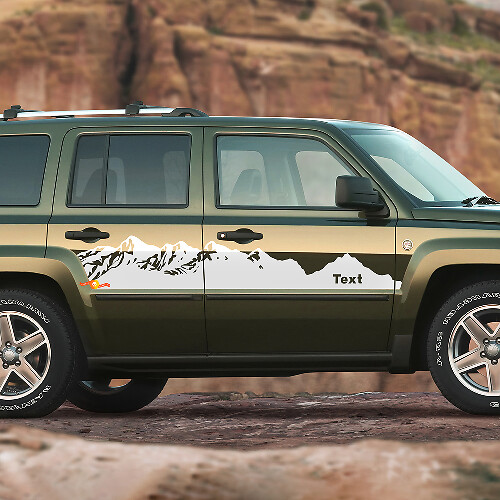 2007-2017 Jeep Patriot Mountain Decals Stickers Graphics Stripes
