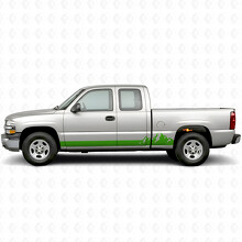 Mountain Range Door & Rocker Panel Vinyl Stripes for Chevrolet Silverado 1500 GMT800 1999-2007_6