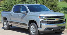 2 Rocker 2019 2020 Chevy Silverado Lower Rocker Panel Body Side Door Stripe Vinyl Graphics Stickers Decals
 2