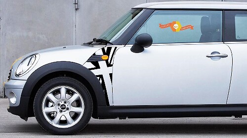 BMW Mini Cooper R55 R56 R57 A Panel Union Jack Decal Sticker Graphics 2
