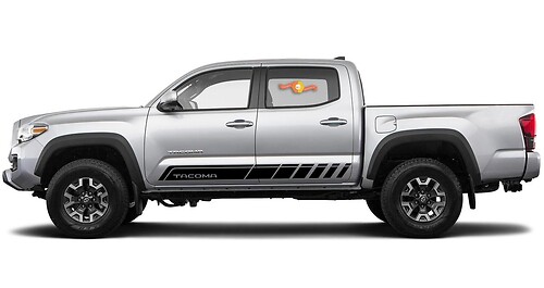 Branded Accent Stripes Side Door Vinyl Decal Sticker for Toyota Tacoma 2017