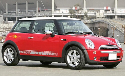 Mini Cooper S F56 2014-2018 side stripe graphics Sticker Decal style 7

