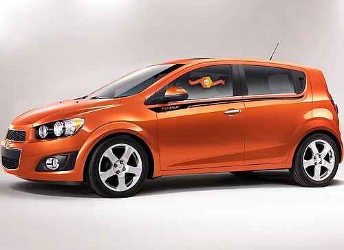 Chevrolet Aveo Chevy Sonic side stripes rocker pin stripe graphics Stickers Decals
