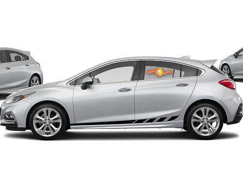 Racing Stripes Side Vinyl Decal Sticker for Chevrolet Cruze 2016-2019