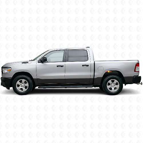 Straight Rocker Panel Stripe Vinyl Decal Kit for Dodge Ram 1500