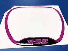 Steering WHEEL TRIM RING 392 Purple emblem domed Sticker Decal Challenger Charger
 2