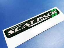 Steering Wheel Scat Pack Green honeycomb Stripes emblem domed Sticker Decal Challenger Charger Scatpack
 2