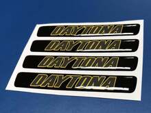 One Steering Wheel Daytona Yellow emblem domed Sticker Decal Challenger Charger
 2