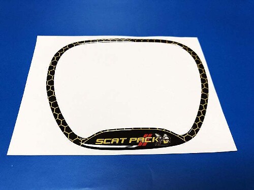 Scat Pack Style Steering Wheel Trim Ring Decal for Dodge Challenger Charger