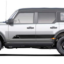 Retro Vintage Heritage Wave Rocker Panel Decal Side Stripe Sticker fit Toyota 4Runner 2
 3